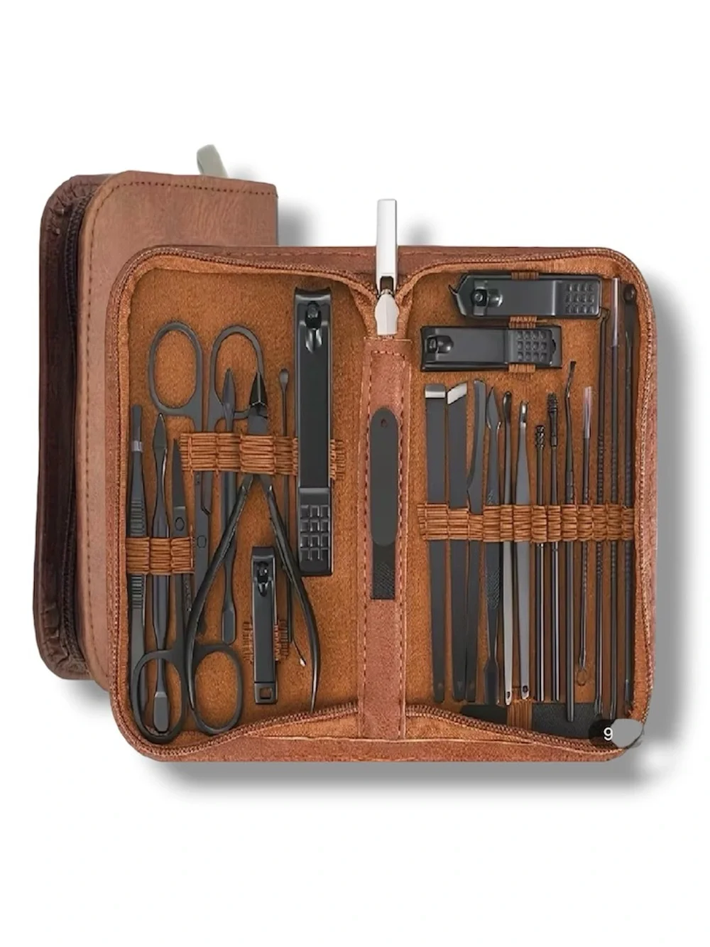 NEW - 26 Manicure and Pedicure Set Stainless Steel Nail Clippers & Travel Case